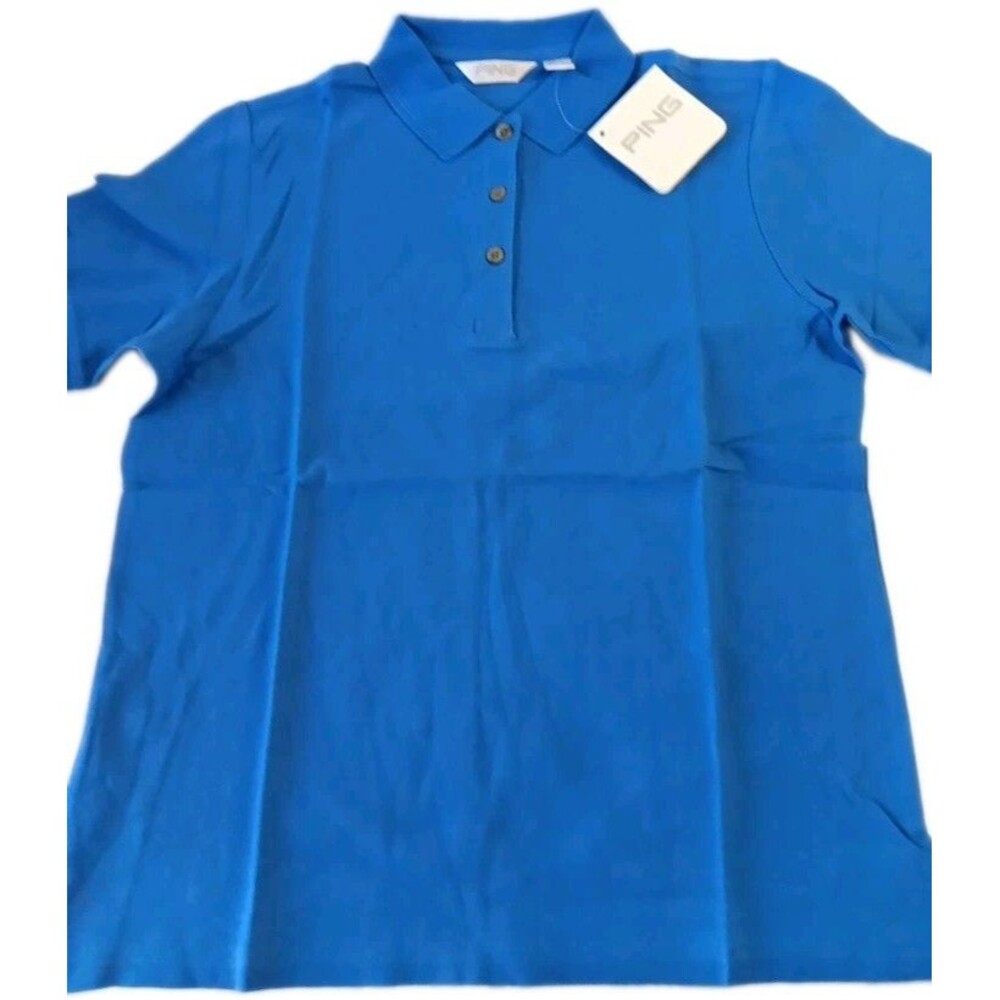 Ping Women's Collection Golf Short Sleeve Blue Polo Size Small NWT